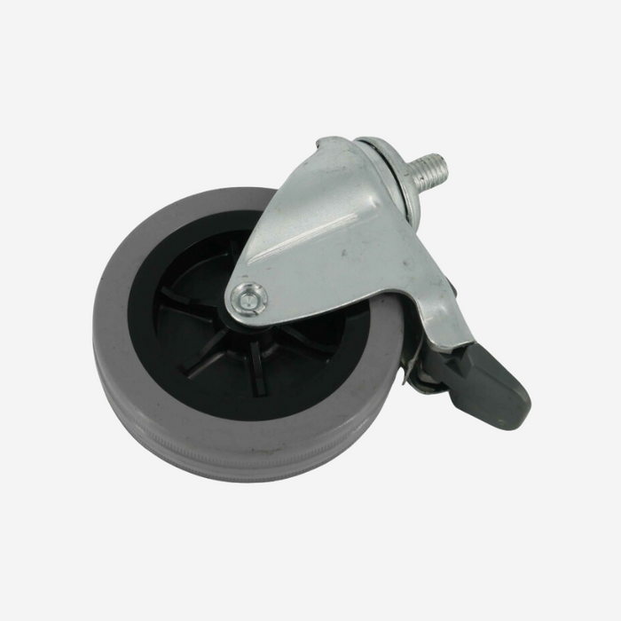 Ruota Ø80 antitraccia con Perno M10x15 e Freno