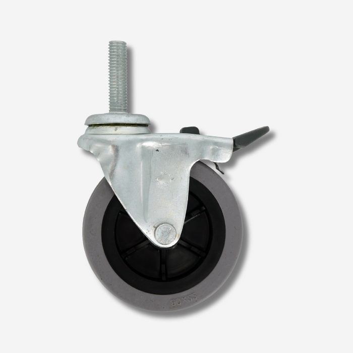 Ruota antitraccia Ø80 con Perno M10x36,5 e Freno