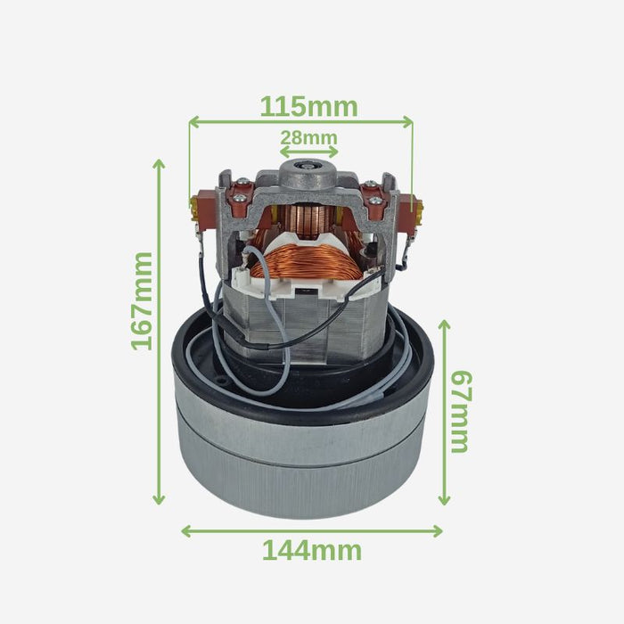 Motore aspirapolvere bistadio diretto con faston 220V 1200W