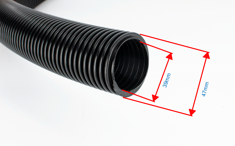 Tubo  flessibile per aspirapolvere lunghezza 2,5 metri con accessori